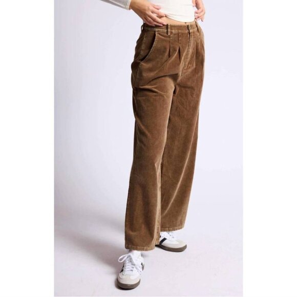 NEW SAGE THE LABEL kahlo washed cord pant in brown Size SMALL NWT - Picture 3 of 10